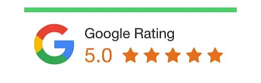 5.0 Star Google Reviews